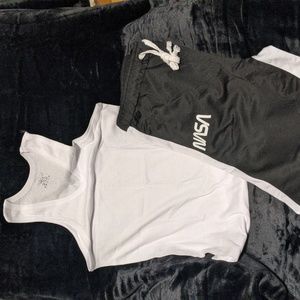 Shein Women's NASA Joggers and Tank Top (curated set)